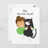 見つかった猫 ポストカード (正面/裏面)