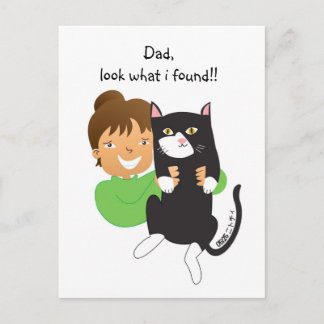 見つかった猫 ポストカード