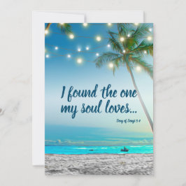 見つかった1つの魂の愛トロピカルビーチ日付を保存 案内状
