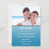 見つかった1つの魂の愛トロピカルビーチ日付を保存 案内状 (裏面)