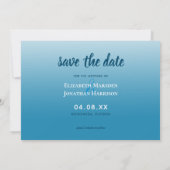 見つかった1つの魂の愛トロピカルビーチ日付を保存 案内状 (裏面)