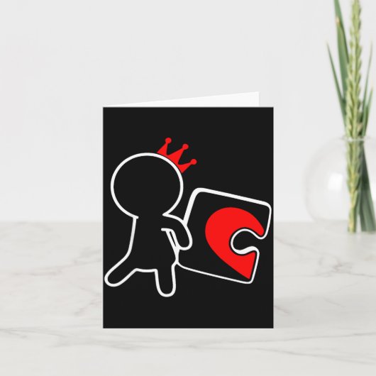 見つからないECEハートパズルカップルマッチングバレンタイン カード (正面)