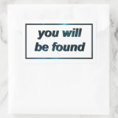 見つかる：シール 長方形シール (バッグ)