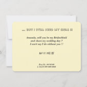 見つけた私の人って面白い 招待状 (裏面)