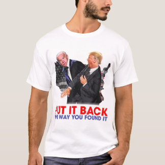 見つけた通りに戻すトランプスラッおもしろいプ Tシャツ
