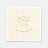 見つけた!ハニーブライダルシャワー スタンダードカクテルナプキン (正面)