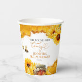 見つけた！彼女のハチミツ | ヒマワリのブライダルシャワー 紙コップ (正面)