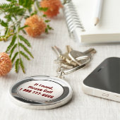 見つけられたら、呼んで下さい… Keychain キーホルダー (側面)