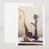 見つけられた項目流木および石の彫刻 シーズンカード (正面/裏面)