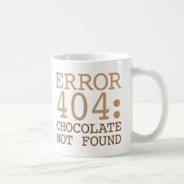 見つけられない間違い404チョコレート コーヒーマグカップ
