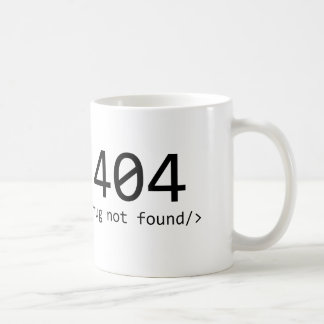 見つけられない404マグ コーヒーマグカップ