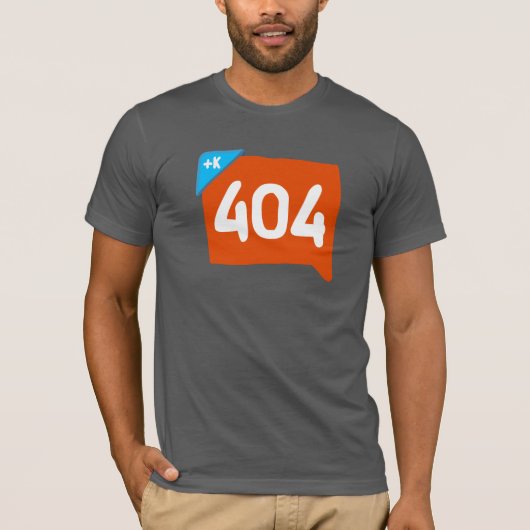 見つけられない404 Klout Tシャツ (正面)