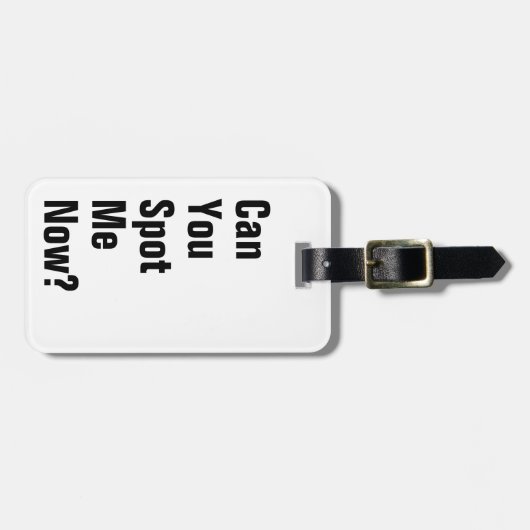 見つけられるか？おもしろい ラゲッジタグ (正面横)