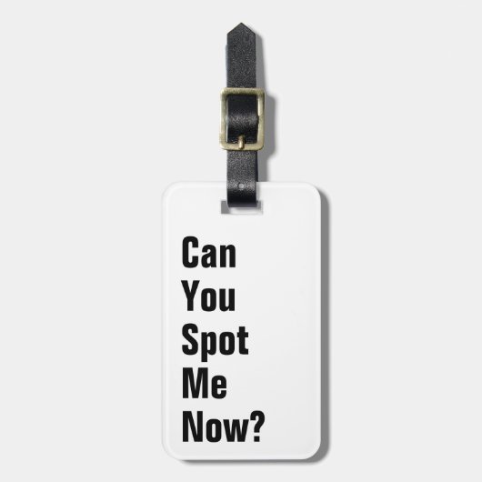 見つけられるか?おもしろい ラゲッジタグ (正面縦)