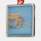 見つけられる一人乗り二輪馬車の復元 メタルオーナメント (左)