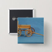 見つけられる一人乗り二輪馬車の復元 缶バッジ (正面&裏面)