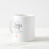 見つけるのが難しい素晴らしいフットボールコーチへの特別なギフト コーヒーマグカップ (正面左)