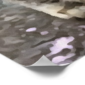 見つめてくるタビー猫の子猫 ポスター (角)