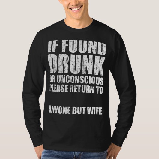 見つもしかったか飲無意識に誰でも返して欲しい Tシャツ (正面)