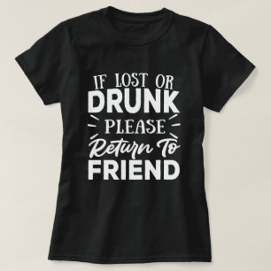 見つもしかりまし飲た。友人に戻ってください Tシャツ