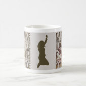 見ている人がいないような踊り コーヒーマグカップ (中央)