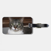 見ている虎猫猫 ラゲッジタグ (裏面横)