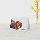 見てますよ カード (黄色い花)