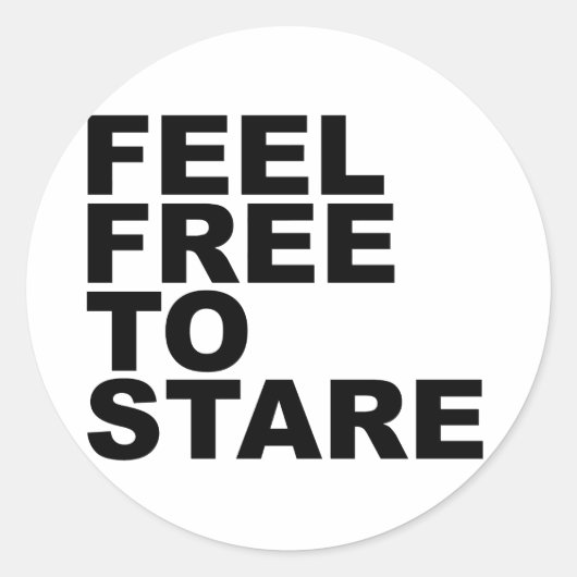 見ても構わない ラウンドシール (正面)