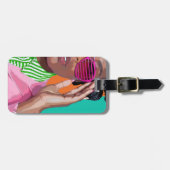 見てよ。見てよ。荷物タグ。 ラゲッジタグ (正面横)