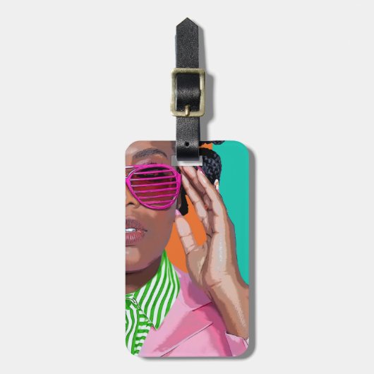 見てよ。見てよ。荷物タグ。 ラゲッジタグ (正面縦)