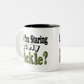 見てるのか？ ツートーンマグカップ (正面左)