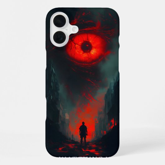 見てるよ iPhoneケース (裏面)
