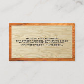 見てハンマー | ウッド 名刺 (裏面)