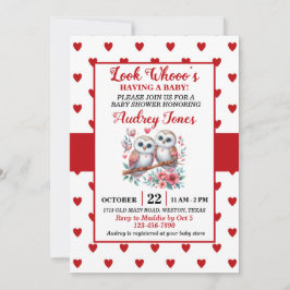 見てホーはベビー 招待状