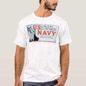 見て下さい世界、米国海軍(US02162)を Tシャツ (正面)