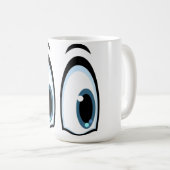 @見て下さい コーヒーマグカップ (正面右)