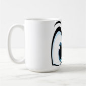 @見て下さい コーヒーマグカップ (左)