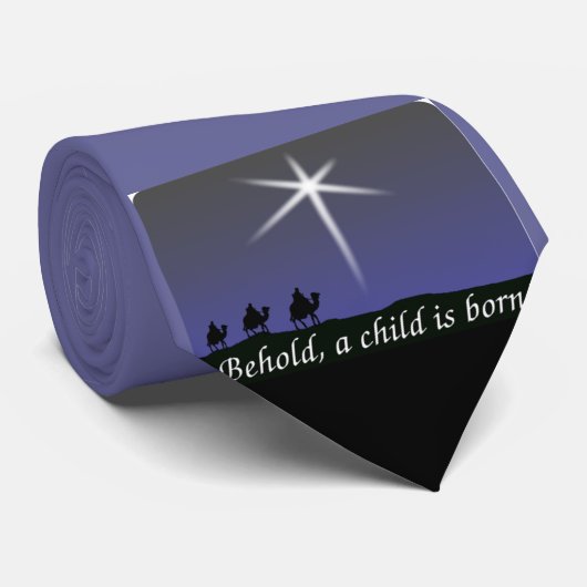 見て下さい! 子供は生まれます! 3人の賢者のタイ ネクタイ (ロール)