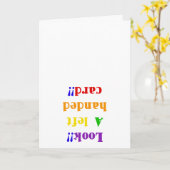 見て下さい!! 左利きのカード!! カード (黄色い花)