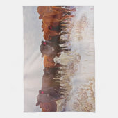 見て下さい! 牛台所タオル キッチンタオル (縦)