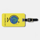 見て下さいJettのはえを-荷物およびバッグのラベル(黄色) ラゲッジタグ (正面横)