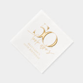 見て誰が50おもしろい誕生日50 箔ナプキン (右)