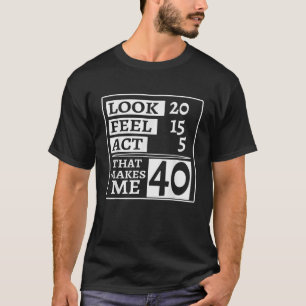 見て20 15感じ法律5私の40歳の誕生日 Tシャツ