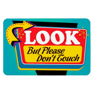 見て、お願いしないでくださいTouch磁石 – 大 マグネット