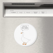 見て、すべての鶏のホッおもしろいクガチョウミーム マグネット (インサイチュ (食洗機))