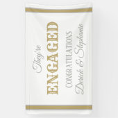 見て!!カスタム婚約旗 横断幕 (縦)