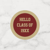 見て!!クラス懇親会テーブル紙吹雪 コンフェッティ (スモール正面)