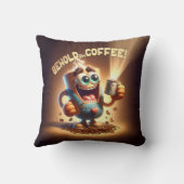 見て…コーヒー！ クッション (裏面)