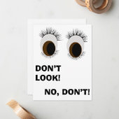 見ないでメモカード ノートカード (正面/裏面インサイチュ)