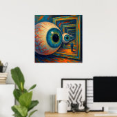 「見の回廊」 – 超現実的ポートレート ポスター (ホームオフィス)